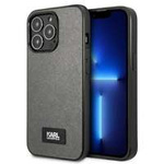 Karl Lagerfeld KLHCP13XSFMP2DG iPhone 13 Pro Max 6.7" hartcase silber/silberne Saffiano Plakette