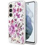 Funda Guess GUHCS23MHCFWST S23 Plus S916 blanco/blanco durocase Colección Flower Case