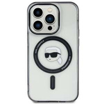 Etui Karl Lagerfeld KLHMP15SHKHNOTK iPhone 15 6.1" transparent hardcase IML Karl`s Head MagSafe Case