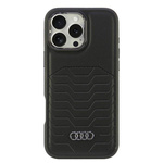 Audi Synthetic Leather MagSafe iPhone 16Pro Max 6.9" czarny/black hardcase AU-TPUPCMIP16PM-GT/D3-BK