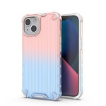 Ombre Protect Case para iPhone 14 Plus funda blindada rosa y azul