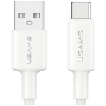 Kabel USAMS U90 3A USB-A do USB-C biały