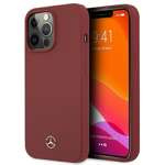 Funda MERCEDES Apple iPhone 13 Pro Silicone Line Red Hardcase