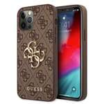 GUESS 12 12 Pro 4G Big Metal Logo Brown Hardcase