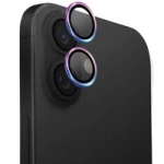 UNIQ Optix Aluminium Camera Lens Protector iPhone 16 6.1" / 16 Plus 6.7" iridescent szkło na obiektyw aparatu z aplikatorem