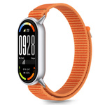 PASEK TECH-PROTECT XIAOMI SMART BAND 8 / 9 / 10 / NFC NYLON STRIPE POMARAŃCZOWY SZARY
