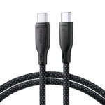 Joyroom Multi-Color Series SA34-CC3 Cable USB-C / USB-C 60W Transferencia rápida 1m - Negro