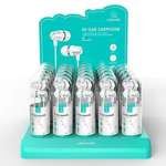 USAMS Set 30 pcs Auriculares EP-42 3,5 mm blanco/blanco SJ475HSTZ02
