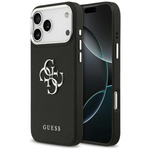 Etui Guess Grained Big 4G Classic Logo   do iPhone 17 Pro Max czarny