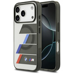 Etui BMW M IML Metal Buttons Tricolor    Lines MagSafe do iPhone 17 Pro Max antracyt