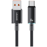 Kabel USAMS Cloud Series US-SJ658 6A     USB-A do USB-C 1,2m czarny