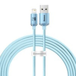 Cable USB Serie Baseus Crystal Shine - Lightning 2,4A 20W 2m azul (CAJY001203)