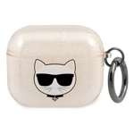  KARL LAGERFELD  Estuche de los AirPods 3 Glitter Choupette Gold