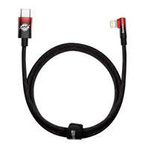 Baseus MVP 2 Elbow-shaped Fast Charging Data Cable Type-C to iP 20W 1m Black+Red
