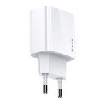  USAMS 1xUSB-C T34 20W 5V-3A PD3.0 Carga rápida Blanco