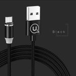  Braided Magnetic USAMS MicroUSB U-Sure 2.1A 1m Negro