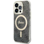 Funda Guess GUHMP14LH4STK iPhone 14 Pro 6.1" negro/negro durocase 4G MagSafe Case