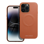 ROAR futerał LEATHER MAG kompatybilny z MagSafe do IPHONE 14 Pro Max Brązowy
