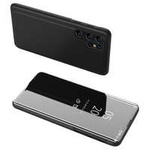 Funda Clear View Case para Samsung Galaxy S23 Ultra funda con solapa negra