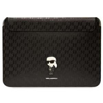 Funda Karl Lagerfeld KLCS16SAKHPKK 16" negro/negro Saffiano Monograma Ikonik