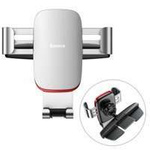 Baseus Metal Age Gravity Car Mount Metal Gravity Car Mount para ranura para CD Plata (SUYL-J0S)
