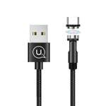  Braided Magnetic USAMS USB-C 2.1A Fast Charge 1m Adjustable Angle U59 SJ473USB01 US-SJ473 Black