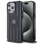 Etui Mercedes MEHMP15L23HRSK iPhone 15 Pro 6.1" czarny/black hardcase Double Layer Crossed Lines MagSafe Case