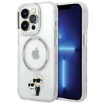Hülle Karl Lagerfeld KLHMP13LHNKCIT iPhone 13 Pro 6.1" hardcase transparent Iconic Karl&amp;Choupette MagSafe Case
