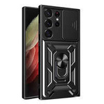 Funda Hybrid Armor Camshield para Samsung Galaxy S23 Ultra Armored con tapa de cámara negra