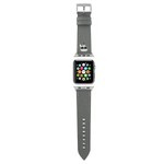 Karl Lagerfeld Correa KLAWLOKHG Apple Reloj 42/44/45mm plata/plata correa Saffiano Karl Heads