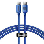Baseus Crystal Shine Series cable USB cable for fast charging and data transfer USB Type C - USB Type C 100W 1.2m blue (CAJY000603)