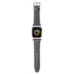 Pasek Karl Lagerfeld Pasek KLAWMSAKLHPG Apple Watch 38 / 40 / 41mm srebrny/silver strap Saffiano Monogram