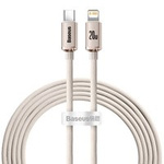 Baseus Crystal Shine Series Cable USB Tipo C - Entrega de energía de carga ultrarrápida 20W 2m rosa ( Lightning )