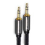 Wozinsky cable mini jack universal 2x cable AUX 1,5 m negro