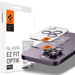 PROTECTOR DE CÁMARA Spigen OPTIK.TR "EZ FIT" PROTECTOR DE CÁMARA 2-PACK IPhone 14 PRO / 14 PRO MAX DEEP PURPLE