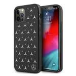  MERCEDES   12 Pro Max Estampado de estrellas plateado Estuche rígido negro