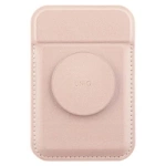 UNIQ Flixa magnetyczny portfel na karty z podpórką różowy/blush pink MagSafe