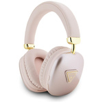 Słuchawki nauszne Guess Bluetooth 5.3 4G Triangle Logo różowy