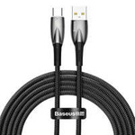 [RETURNED ITEM] Baseus Glimmer Series Cable de carga rápida USB-A - USB-C 100W 480Mbps 2m negro