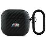 BMW BMA4CMPUCA Funda para AirPods 4 negro/negro PU Carbon M Collection