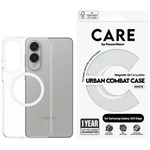 Etui CARE by PanzerGlass Flagship Urban Combat White QI do Samsung Galaxy S25 Edge przezroczysty