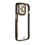 Funda de moda para Xiaomi Redmi Note 11 Pro Gold Frame Gel Cover Black