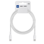 Kabel USB C do USB C Blue Star 3A 60W ECO 1 m PJ73-13-3 biały