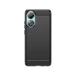 Funda de silicona Carbon Case para Oppo A78 4G - negra