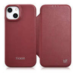 iCarer CE Premium Leather Folio Case iPhone 14 Plus Flip Magnetic MagSafe Red (WMI14220715-RD)