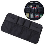 Car organizer on the back of the rear seat for the trunk black