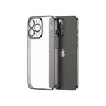 Joyroom 14Q Case para iPhone 14 Plus funda con marco metalizado negro (JR-14Q3-black)