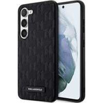 Funda Karl Lagerfeld Klhcs23ssaklhpk S23 S911 Hardcase Negro/Negro Saffiano Mono Metal Logo Case