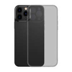 Funda de cristal esmerilado Baseus para iphone 13 pro max con carcasa dura y marco de gel negro (arws001101)