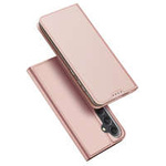 Funda tipo cartera con soporte para Samsung Galaxy S23 FE Dux Ducis Skin Pro - rosa
